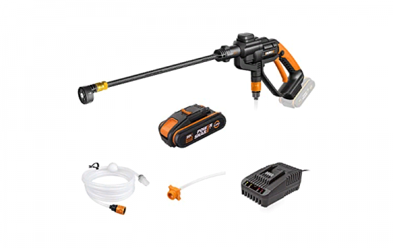 Аккумуляторная мойка WORX WG620E 20В (в комплекте АКБ + Зарядное устройство) Аккумуляторная мойка WORX WG620E 20В (в комплекте АКБ + Зарядное устройство)