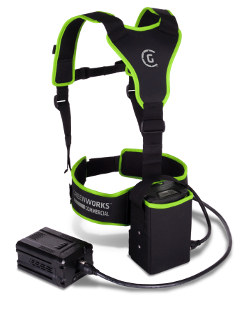 Поясной держатель с переходником  для зарядки  аккумуляторов Greenworks G82BC Арт. 2916107,  82V