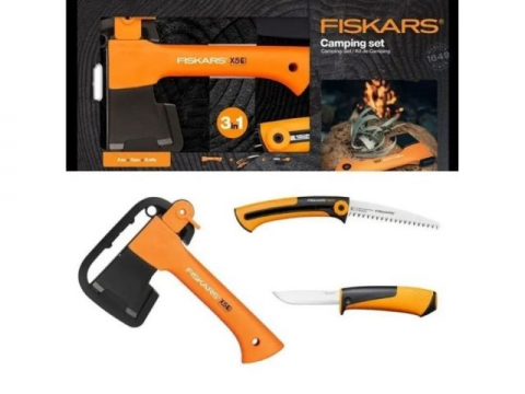 Туристический набор (топор+пила+нож) FISKARS