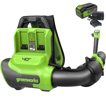 Воздуходув аккумуляторный ранцевый Greenworks GD40BPG2 40V (1хАКБ 4Ач и ЗУ) Воздуходув аккумуляторный ранцевый Greenworks GD40BPG2 40V (1хАКБ 4Ач и ЗУ)