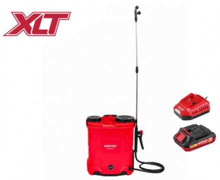 Аккумуляторный опрыскиватель WORTEX KS 1220 Li ALL1 XLT SET (2 А*ч АКБ + 2 А З/У)
