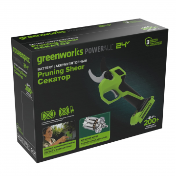 Секатор аккумуляторный Greenworks 24V PR24320