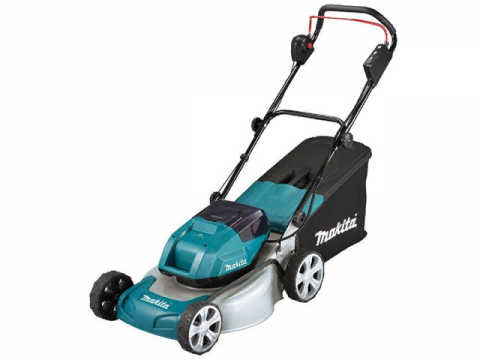 Газонокосилка аккумуляторная MAKITA DLM 460 Z (18.0 В, БЕЗ АККУМУЛЯТОРА, шир. 460 мм, выс. 20-75 мм, металлич. корпус, травосборник 60 л) Газонокосилка аккумуляторная MAKITA DLM 460 Z (18.0 В, БЕЗ АККУМУЛЯТОРА, шир. 460 мм, выс. 20-75 мм, металлич. корпус, травосборник 60 л)