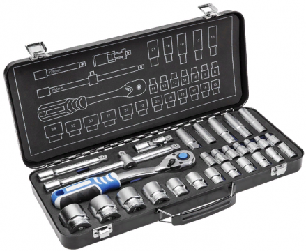 Набор инструментов Hoegert Technik HT1R480, 29 шт., 1/2