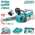 Пила цепная аккумуляторная TOTAL TGSLI201286 Пила цепная аккумуляторная TOTAL TGSLI201286