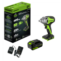 Гайковерт ударный аккумуляторный Greenworks GD24IW400 24V б/щет (1АКБх4Ач и ЗУ)
